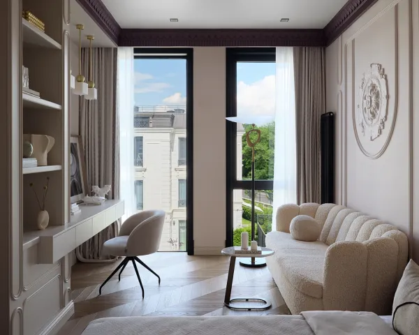 Elegant Apartment in Neoclassical Style