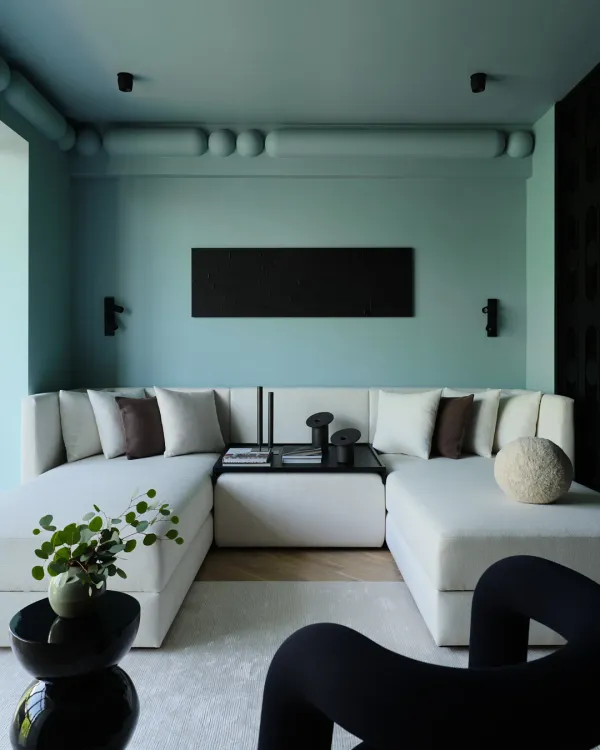 Dark & Stylish 95m² (1,022 sq ft) Apartment for a Young Coupl