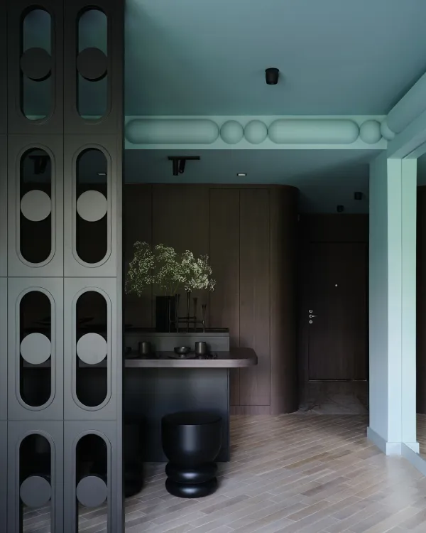 Dark & Stylish 95m² (1,022 sq ft) Apartment for a Young Coupl