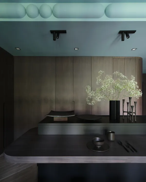 Dark & Stylish 95m² (1,022 sq ft) Apartment for a Young Coupl