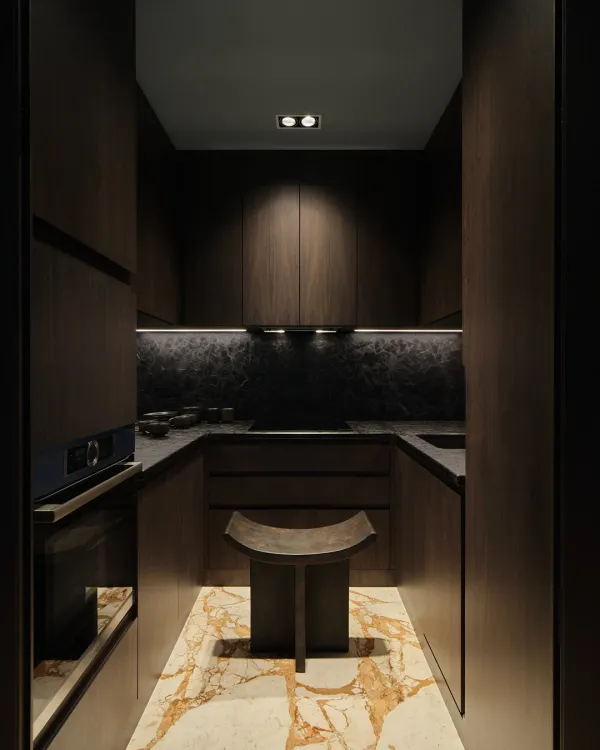 Dark & Stylish 95m² (1,022 sq ft) Apartment for a Young Coupl